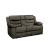 Discus Fabric Double Reclining Loveseat w/Console