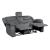 Discus Fabric Double Reclining Loveseat w/Console