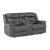 Danio Leather/Bi-Cast Vinyl Power Double Reclining Loveseat