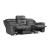 Danio Leather/Bi-Cast Vinyl Power Double Reclining Sofa