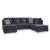 Albar Place 2-Piece Polyester U-Shaped Sectional Sofa w/Right Arm Chaise Facing