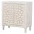 Clarkia Accent Cabinet with Floral Carved Door