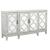 McKellen 4-door Wood Veneer Accent Cabinet with Mirrored Doors
