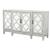 McKellen 4-door Wood Veneer Accent Cabinet with Mirrored Doors