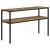 Quince Wood/Metal Console Table with Open Shelf