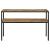 Quince Wood/Metal Console Table with Open Shelf