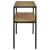 Quince Wood/Metal Console Table with Open Shelf
