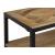 Quince Wood/Metal Console Table with Open Shelf