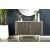 Ixora 2-door Accent Cabinet White Washed and Black