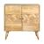 Alyssum Checkered Pattern 2-door Wood Accent Cabinet