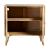 Alyssum Checkered Pattern 2-door Wood Accent Cabinet