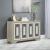 Toula 4-door Wood Veneer/Mirror Accent Cabinet