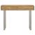 Draco Wood Console Table with Hand Carved Drawers & Stainless Steel Frame