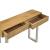 Draco Wood Console Table with Hand Carved Drawers & Stainless Steel Frame