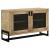 April 2-door Wood Accent Cabinet with Iron Legs