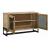 April 2-door Wood Accent Cabinet with Iron Legs
