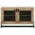 April 2-door Wood Accent Cabinet with Iron Legs