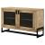 April 2-door Wood Accent Cabinet with Iron Legs