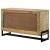 April 2-door Wood Accent Cabinet with Iron Legs