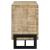 April 2-door Wood Accent Cabinet with Iron Legs