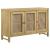 Zamora 3-Door Wood/Cane Accent Cabinet
