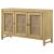 Zamora 3-Door Wood/Cane Accent Cabinet