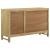 Zamora 3-Door Wood/Cane Accent Cabinet