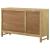 Zamora 3-Door Wood/Cane Accent Cabinet
