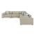 Mila L-Shaped Chenille 5‑Piece Modular Sectional