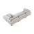 Tinley Microfiber 3‑Piece Modular Sofa Chaise