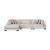Tinley Microfiber 3‑Piece Modular Sofa Chaise