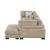 Tinley Microfiber 3‑Piece Modular Sofa Chaise