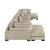 Tinley Microfiber 4‑Piece Double Chaise Modular Sofa