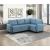 Garren L-Shaped Polyester 5‑Piece Modular Sectional with Storage