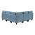 Garren L-Shaped Polyester 5‑Piece Modular Sectional with Storage