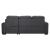 Magnus Fabric Sectional with Pull-out Bed and Hidden Storage