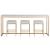 Love Joy Bliss Stone/Metal Console Table w/3 Stools
