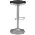 Brody Velvet Adjustable Swivel Stool with Brushed Chrome Base
