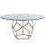 Love Joy Bliss Glass/Metal Dining Room Set