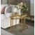 Editorial 2-Piece Glass/Metal End Table