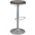Brody Velvet Adjustable Swivel Stool with Brushed Chrome Base