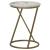 Malthe Round Accent Table with Marble Top