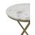 Malthe Round Accent Table with Marble Top