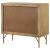 Zamora 3-drawer Wood/Cane Accent Cabinet