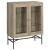 Bonilla 2-door Wood Veneer Accent Cabinet with Glass Shelves
