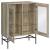 Bonilla 2-door Wood Veneer Accent Cabinet with Glass Shelves