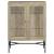 Bonilla 2-door Wood Veneer Accent Cabinet with Glass Shelves