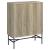 Bonilla 2-door Wood Veneer Accent Cabinet with Glass Shelves