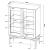 Bonilla 2-door Wood Veneer Accent Cabinet with Glass Shelves