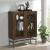 Bonilla 2-door Wood Veneer Accent Cabinet with Glass Shelves